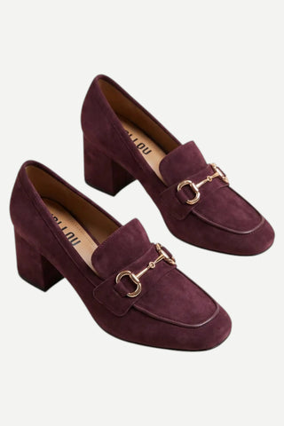 Bibi Lou Ashe Pump Loafers, Burgundy