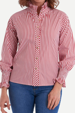 CK Bradley Frau Blouse, Mulberry Stripe