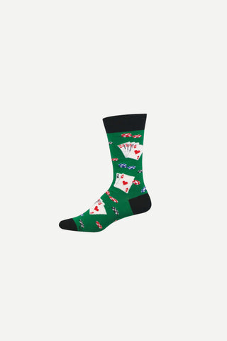SockSmith Mens Sock, The Nuts, Green 10-13