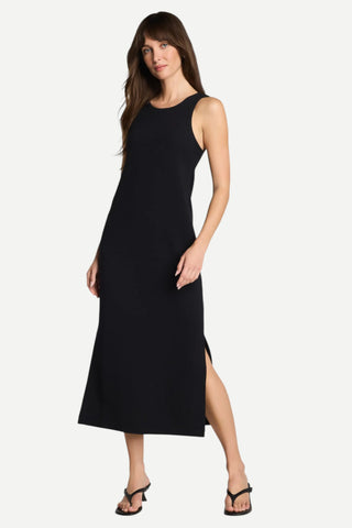 Spanx French Rib Maxi Tank Dress, Very Black