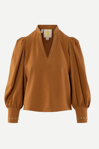 Emily McCarthy Hampton Top - Brown Sugar