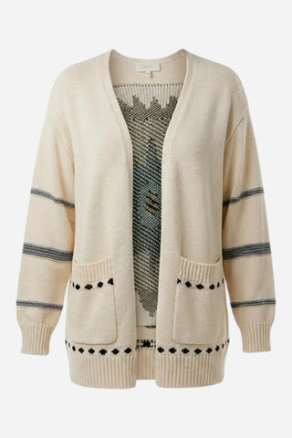 Cleobella Rumer Sweater, Ivory Motif