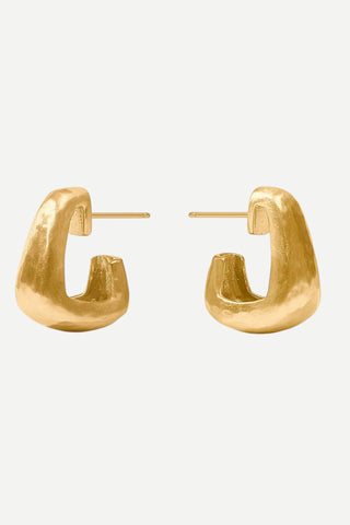 Julie Vos Sahara Small Hoop, Gold