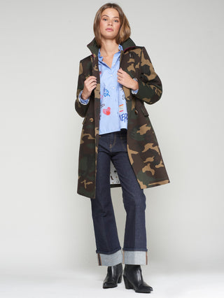 Vilagallo Kate Trench Coat, Camouflage