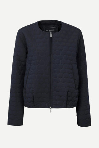Ilse Jacobsen Honeycombe Short Quilted Jacket, Dark Indigo ILSE JACOBSEN