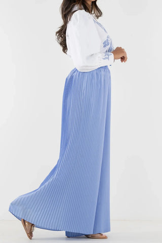 Emily Mccarthy Pleated Pant - Grapemist Emily McCarthy