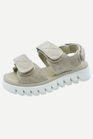 The Flexx Evelyn Camoscio/Nappa Sandal, Beige/Beige FLEXX