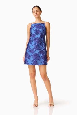 Elliatt Sorelle Shift Mini Dress, Cobalt Blue