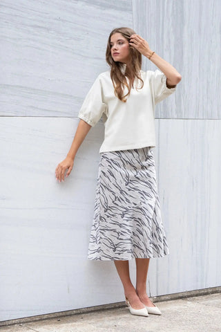 Emily McCarthy Poppy Top, Cararra Faux Leather