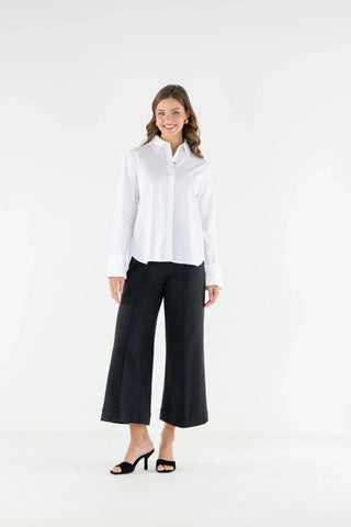 Emily Mccarthy Classic Oxford Shirt, White Cotton Poplin