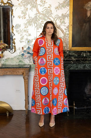 House of MBR Lana Shirt Dress Long, Greek Revival