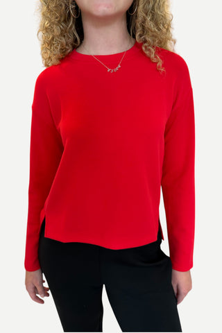 Spanx AirEssentials LS Side Slit Top, Spanx Red