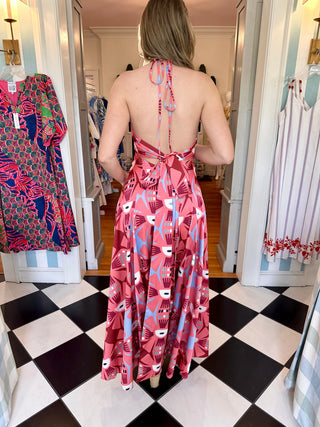 Balkanica Danza Monotrama Dress, Pink Balkanica