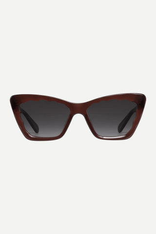Krewe Brigitte Sunglasses, Espresso