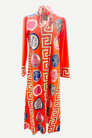 House of MBR Lana Shirt Dress Long, Greek Revival