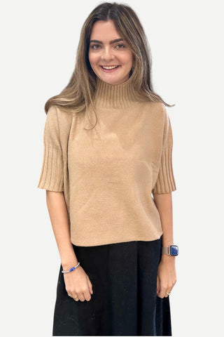 Rain + Rose The Maple Turtleneck Sweater, Mocha