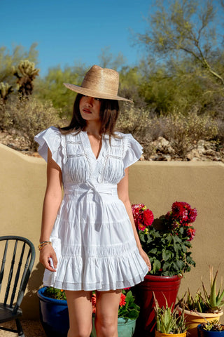 Love the Label Madelyn Mini Dress, Bright White LOVE THE LABEL