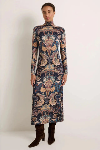 Marie Oliver Paxton Dress, Saddle