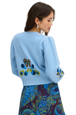 Allison Piper Cardigan, Dusk Blue