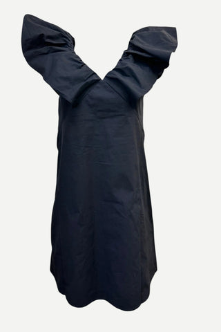 Compania Fantastica Ruffle Short Dress, Black Compania Fantastica