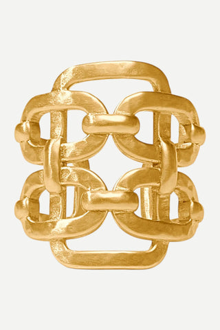 Julie Vos Sahara Statement Ring, Gold