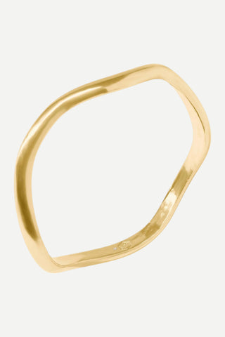 Julie Vos Wave Bangle, Medium
