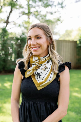 Victory Lap Wake Forest Square Silk Scarf