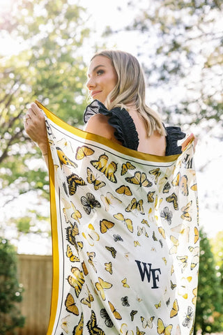 Victory Lap Wake Forest Square Silk Scarf