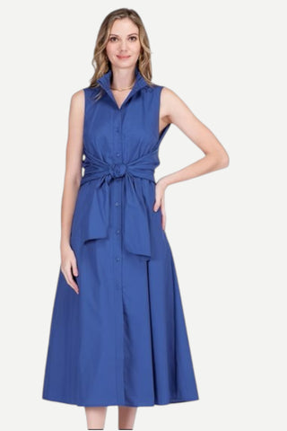 Jade Back Wrap Maxi Dress, Navy
