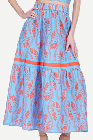 Joy Joy Tiered Skirt, Crimson Fern JOY JOY
