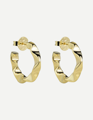 Sheila Fajl Shiny Wrinkled Hoops
