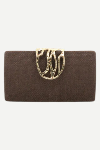 BC Bags Gaia Clutch Bag, Brown BC Bags