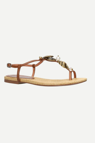 Bibi Lou Planas Sandal, Cuero