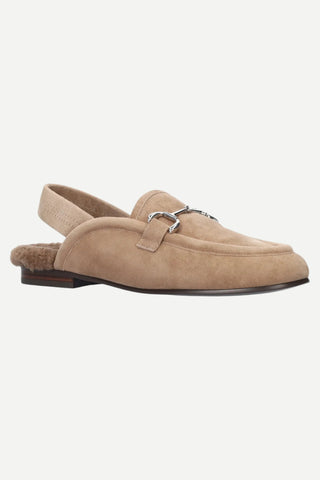 Bibi Lou Ash Slingback Loafers, Taupe
