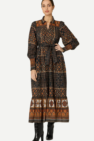 Cleobella Lucy Ankle Dress, Zocalo Print