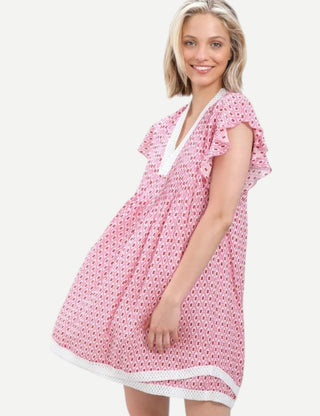 NavyBleu Eden Dress, Pink Diamond