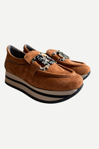 Softwaves Cloe Carine Sneaker - Velour Caramel