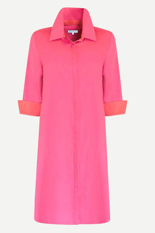 Perlavera Blake 3/4 Sleeve, Missy Fit Midi Dress, Pink Perlavera