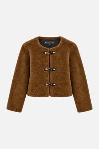 Elliott Lauren Faux Fur Jacket, Cognac
