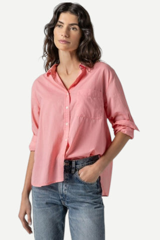 Lilla P Relaxed Long Sleeve Button Down, Shell