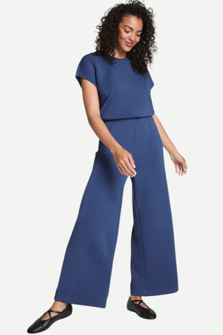 Spanx AirEssentials Cinched Jumpsuit, Faded Indigo
