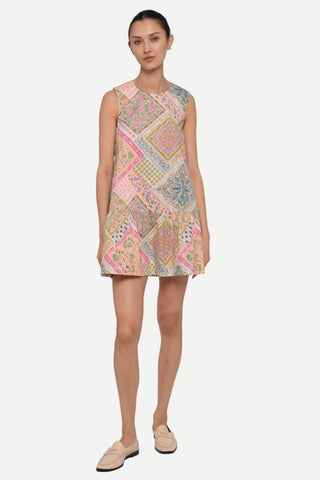 Love The Label Jasmyn Mini Dress, Rosabelle Patchwork