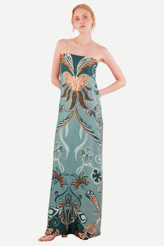 Especia Maxi Sleeveless Dress, Solanum Tiles Especia