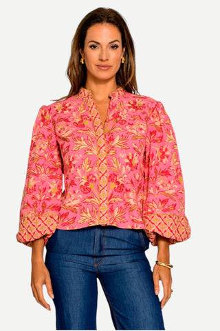 Elizabeth James The Label Emily Top - Grandeur Cherry
