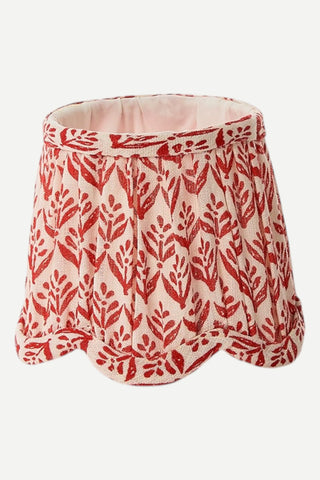 Two's Company Scalloped Floral Fabric Lampshade, Pink TWO'S COMPANY