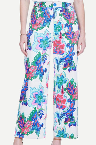 Jade Pocket Pant, Exotic Garden JADE