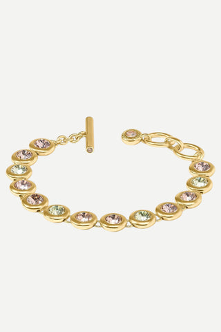 Julie Vos Rainbow Tennis Bracelet, Champagne Radiance