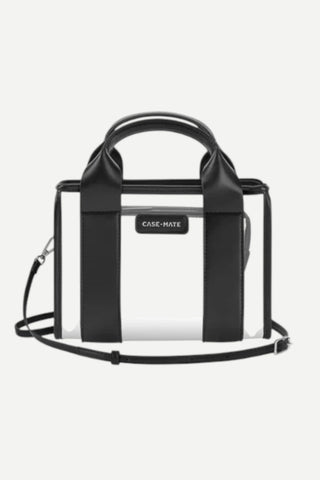 Case Mate Stadium Tote w/ Strap, Black/Clear Case Mate
