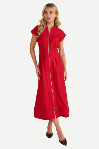 Thomas & Lourdes Rosalie Dress, Crimson