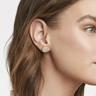 Julie Vos Fleur de Lis Stud, Cubic Zirconia
